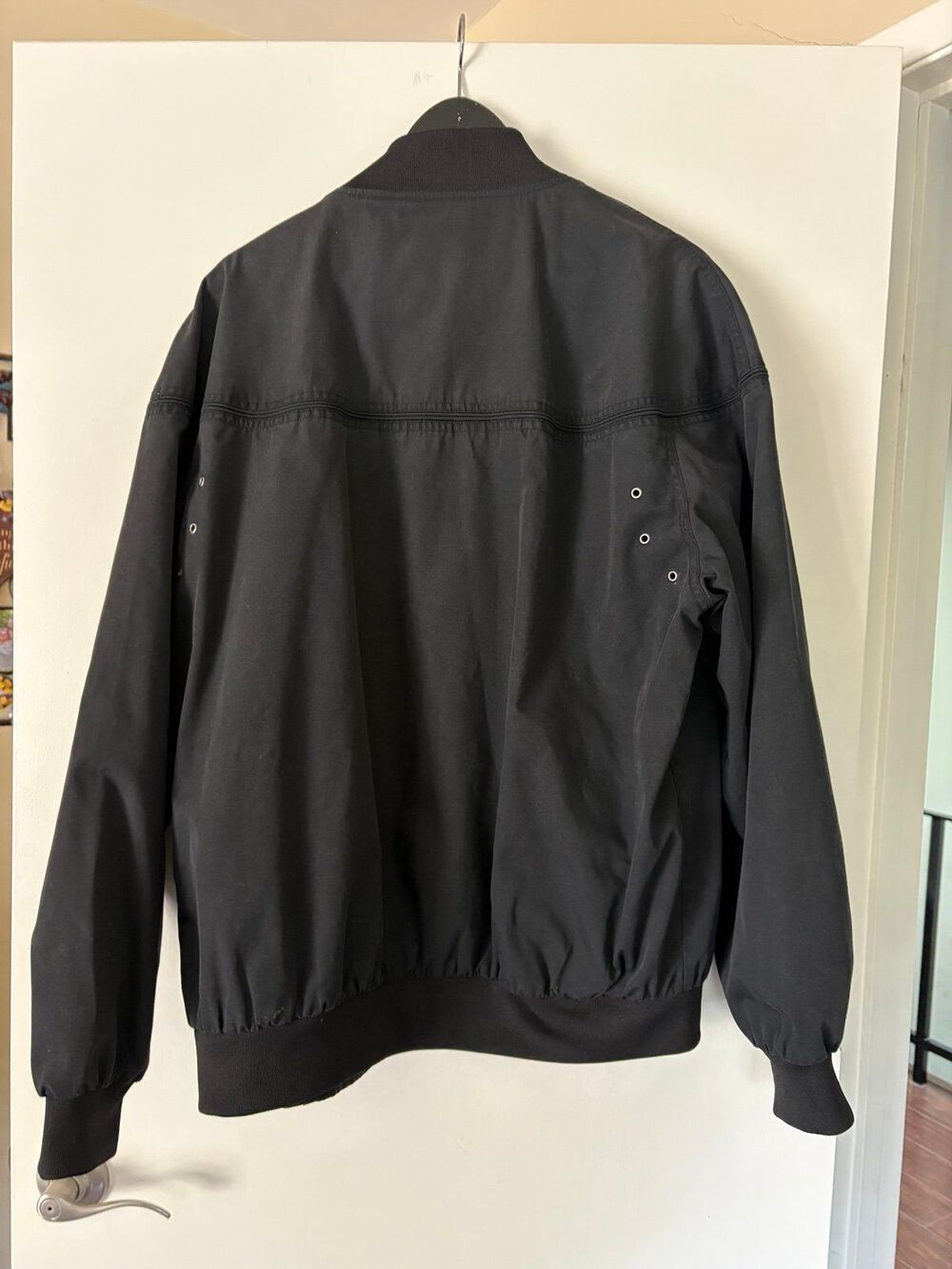 Munsingwear Black Cup Shoulder Derby Jacket L Vintage Blouson Bomber 90s Skater - Picture 3 of 8
